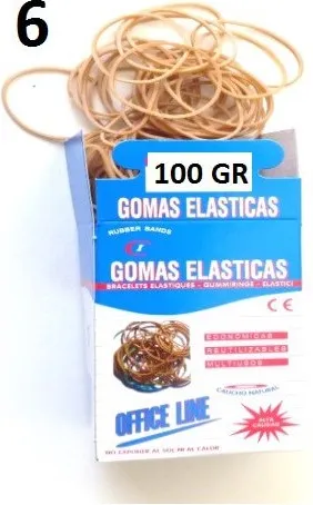 Gomas Elásticas 100GR Nº6