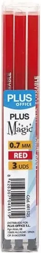 RECAMBIO BOLIGRAFO PLUS MAGIC ROJO 3UND