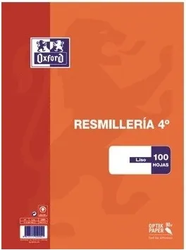 PAPEL 4º  90GR LISO OXFORD 100H