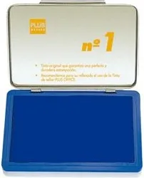 Tampón PLUS Office Nº1 Azul 10X17CM