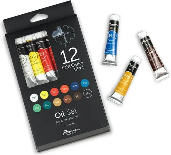 Oleo Set 12 Tubos Surtidos 12ML.PHOENIX