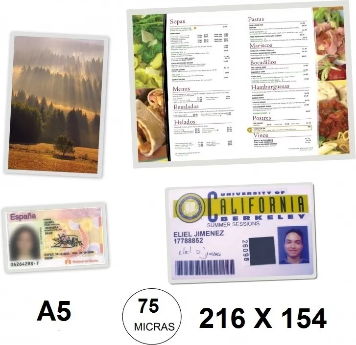 Funda PLUS Plastificar A5  75MICRAS C/100UN