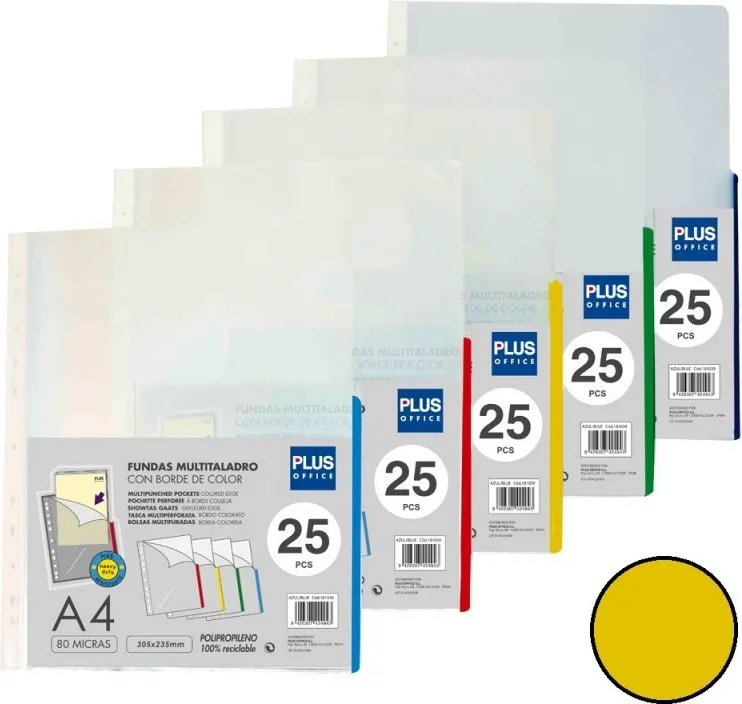 Funda Multitaladro PLUS A4 80MC Amarillo