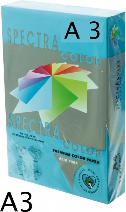 PAPEL A3 SPECTRA AZUL 80GR 500H