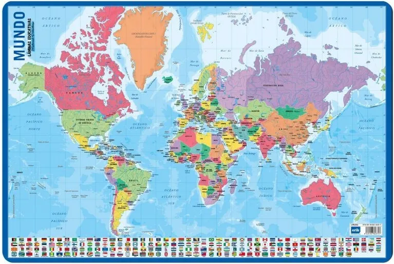 Lámina Mapa Mundo 40X59,5CM