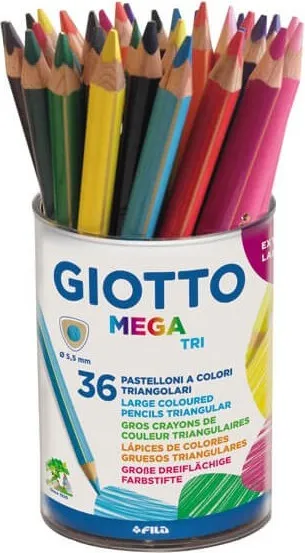 Lápiz Giotto Colores Mega Tri 36UNIDADES