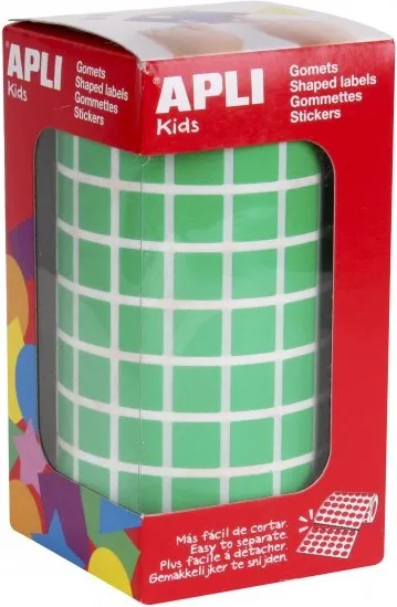 GOMETS ROLLO CUADRADO 10mm VERDE