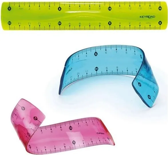 REGLA CAMPUS PLASTICO 15 CM FLEXIBLE