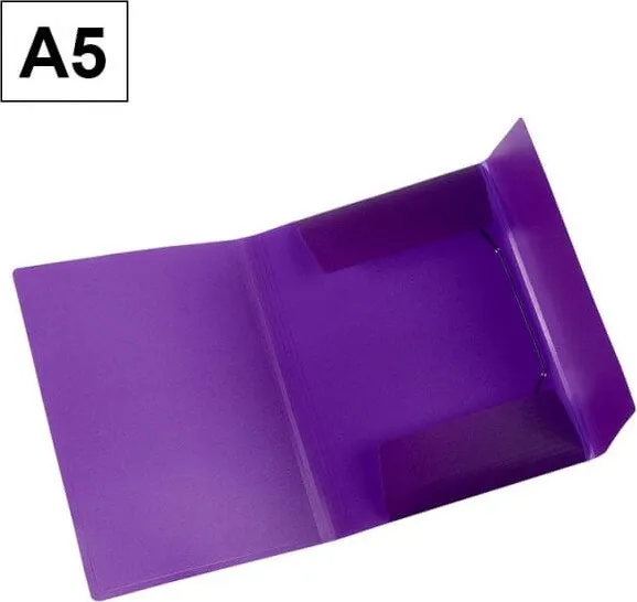 CARPETA POLIPROPILENO A5 SOLAPA VIOLETA