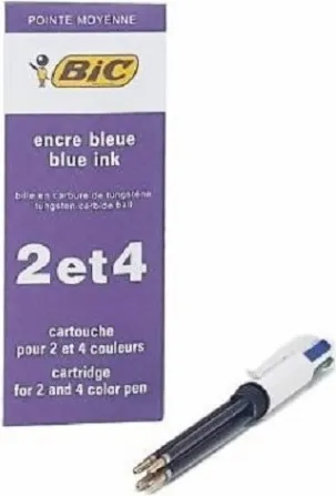 RECAMBIO BOLIGRAFO BIC 4 COLORES AZUL