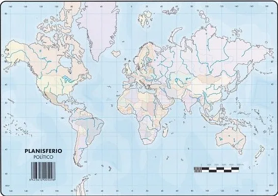 Mapas Planisferio Político