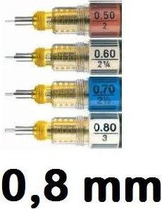 Recambio Puntera FABER Castell 0,80 Mm