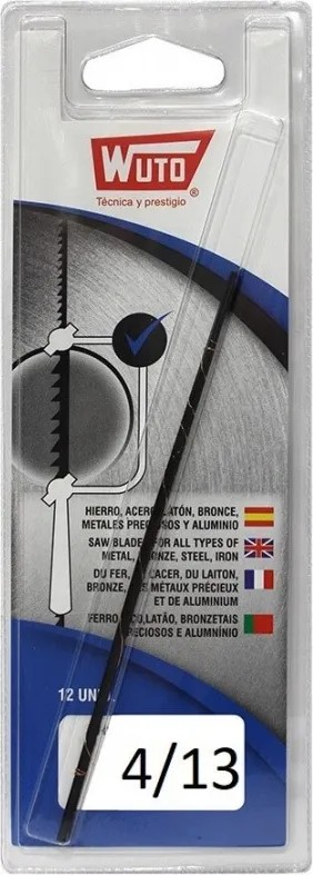 Blister 12 Pelos Segueta Metal 4/13