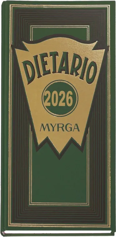 DIETARIO MYRGA 2 TERCIOS VERDE 2026 1DP
