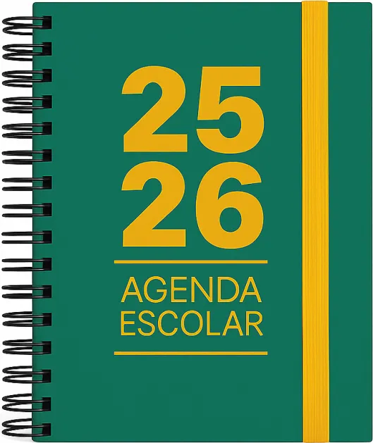 Agenda Escolar Mimbek 25/26 Tdura A5 1DP Verde