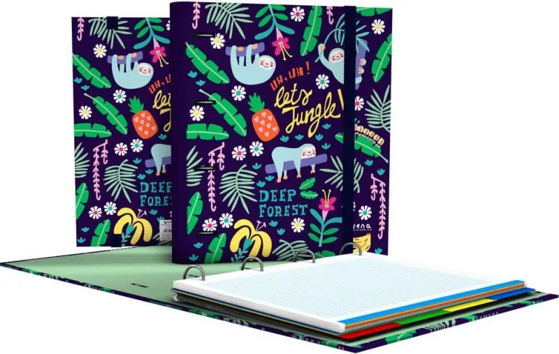 CARPEBLOCK A4 35MM 4 ANILLAS EC 21 JUNGLE