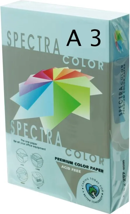 PAPEL A3 SPECTRA AZUL CIELO 80GR 500H