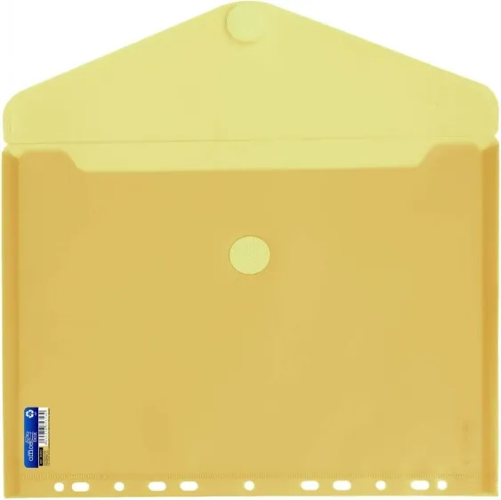 SOBRE VELCRO PP A4 MULTITALADRO AMARILLO