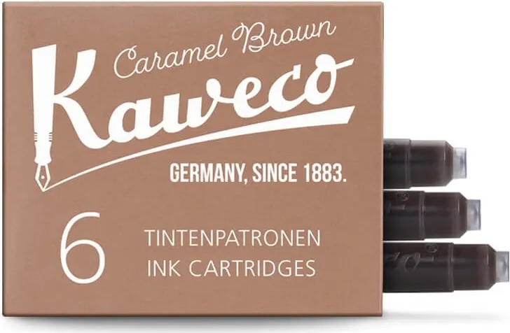 CAJA 6 CARTUCHOS KAWECO SEPIA