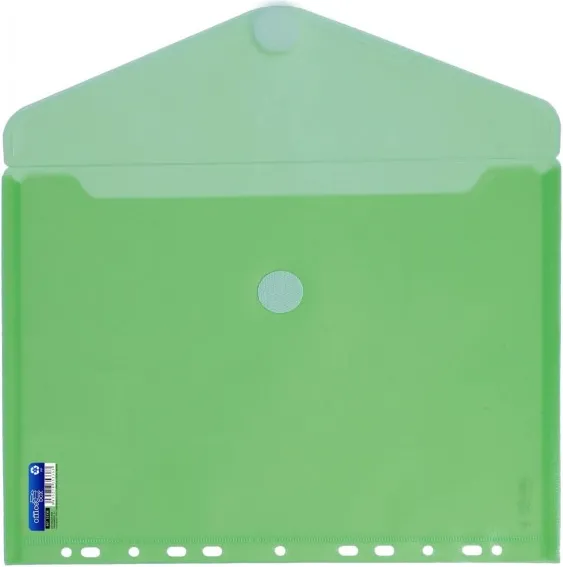SOBRE VELCRO PP A4 MULTITALADRO VERDE