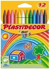 Ceras Plastidecor 12 colores
