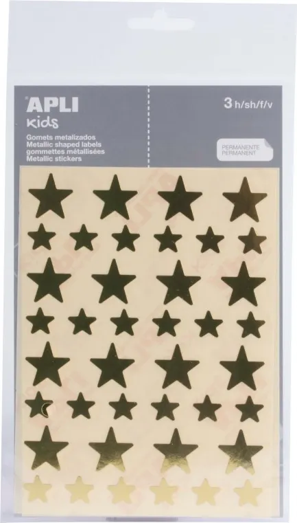 GOMETS APLI ESTRELLA ORO SOBRE 120 UNIDADES