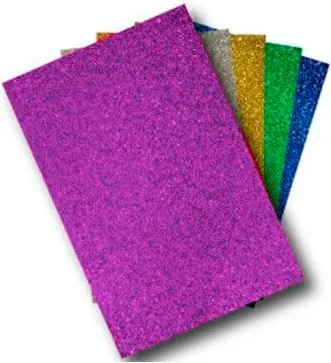 GOMA EVA 40X60 GLITTER LILA (10 unid)