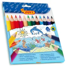 LAPIZ JOVI MAXI 12 COLORES TRIANGULAR