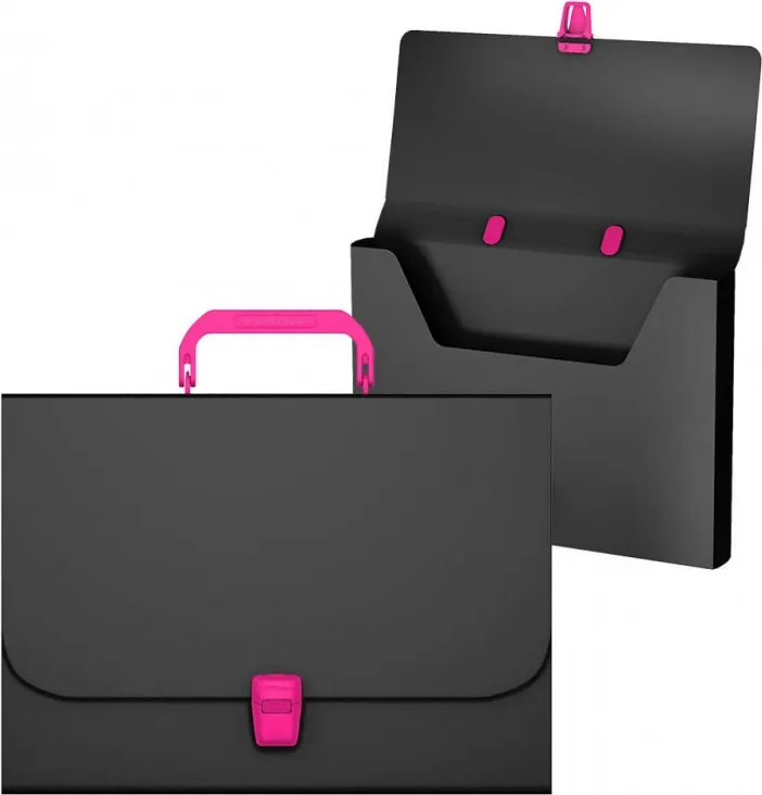 Maletin Matt Accent A4 Negro Asa Rosa