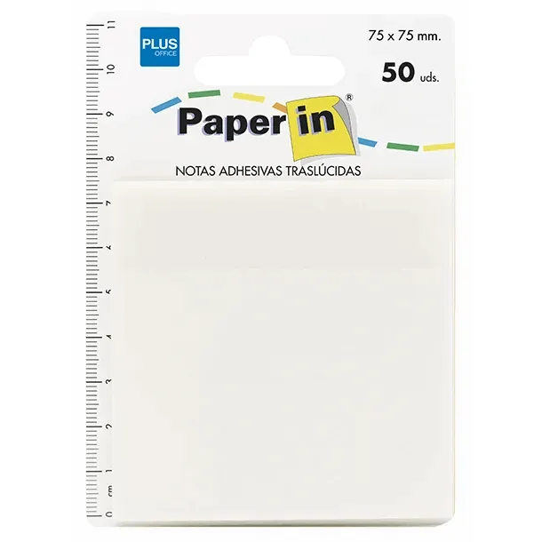 NOTAS INTELIGENTES PLUS TRANSPARENTE 75x75