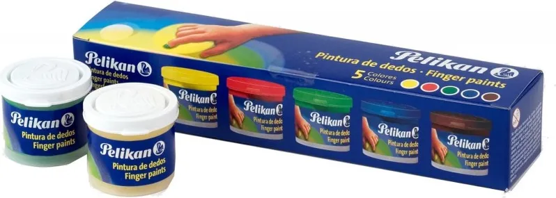 Pintura Dedos PELIKAN 5 colores 40ml