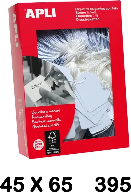 ETIQUETAS COLGANTES 45X65