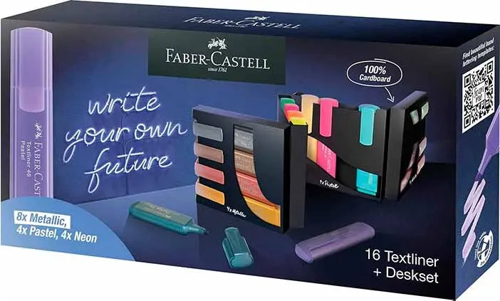 SET MESA ROTULADOR FLUORESC.TEXTLINER 16 COLORES